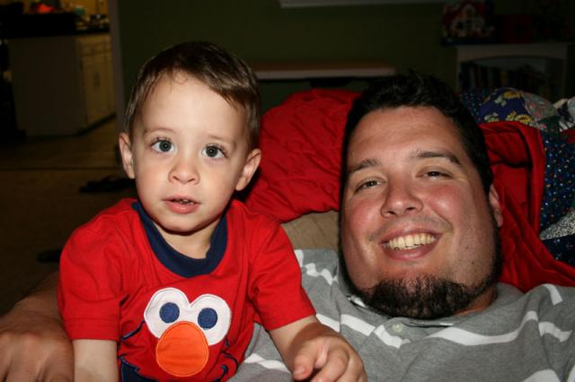 Daddy & Tyler self portrait ~ July 9, 2008