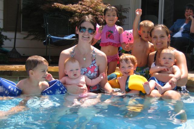 Cantrell kids and moms ~ June 24, 2008