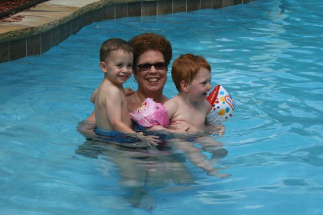 A boy on each arm ~ May 25, 2008