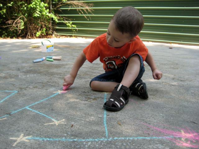 Chalk art ~ May 30, 2008