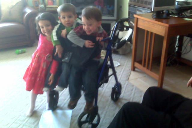 Nanna's motorcyle doesn't quite fit three ~ January 26, 2008