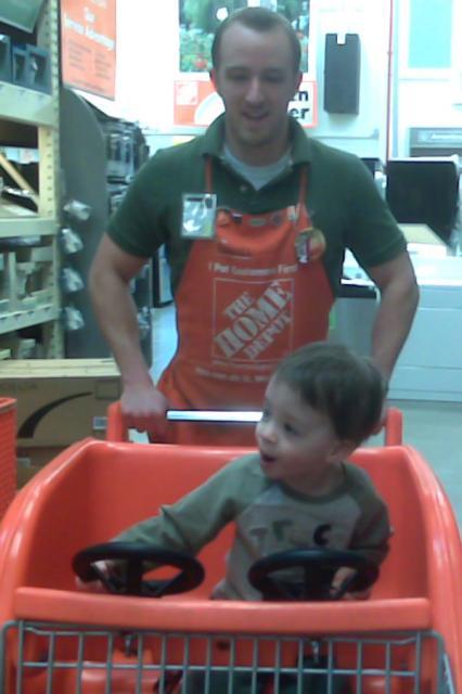 Visiting Uncle D at work ~ February 27, 2008