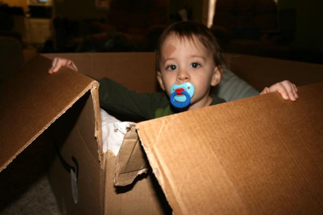 Boxes = best toys ever! ~ December 3, 2007