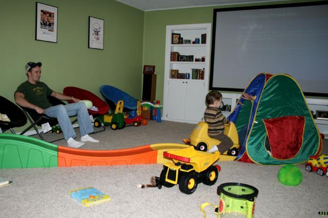 We love it when Unc D and Ashlee come over to play! ~ February 11, 2008