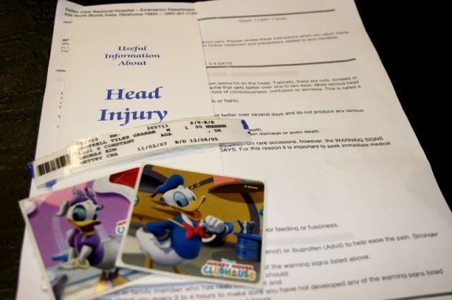 Useful Information About Head Injury - and Stickers! ~ November 2, 2007