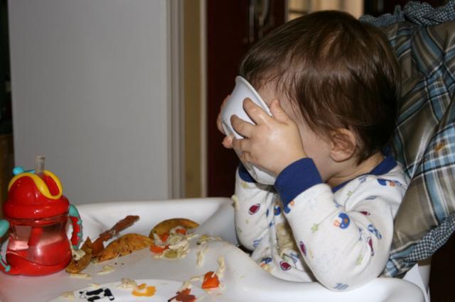 Slurp! (He did this all on his own) ~ November 7, 2007