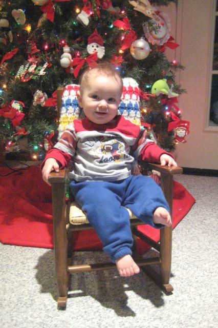 Sitting in Mama's old rocking chair ~ December 1, 2009