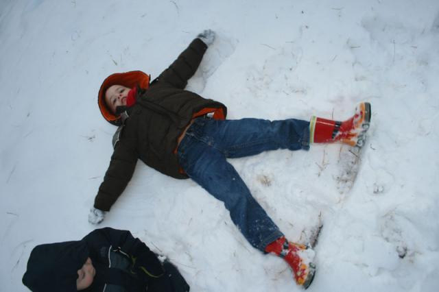 Little snow angel ~ December 26, 2009