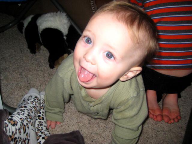 Happy little brother ~ February 3, 2010