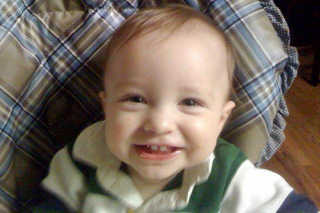 Happy, hungry boy ~ January 22, 2010