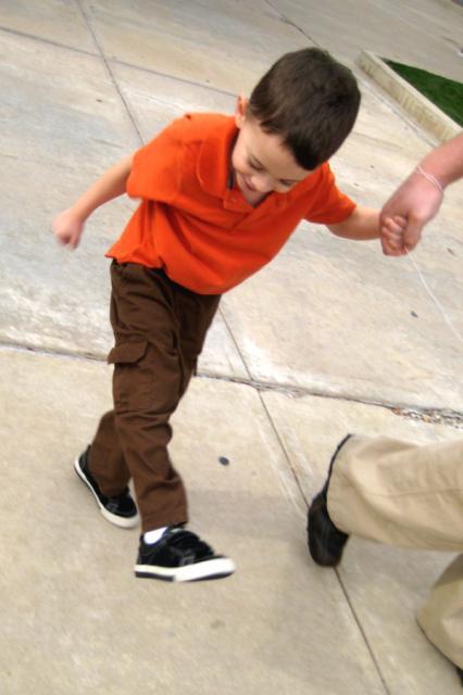 Still dancing on the way back to the car after the George show ~ November 13, 2009