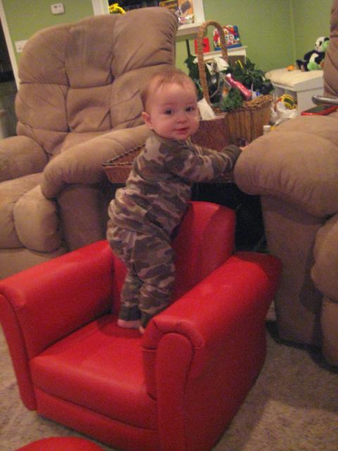 My little climber ~ November 30, 2009