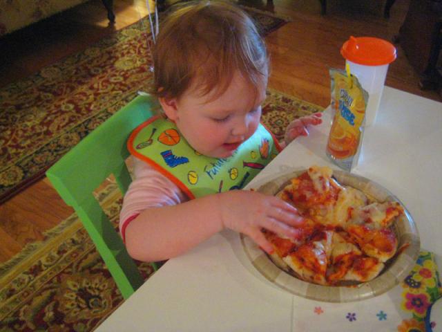 Mmmm, birthday pizza!