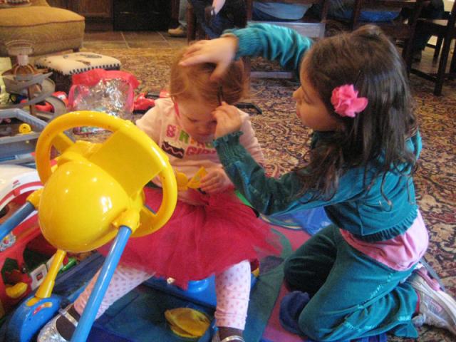 The Cantrell girls being girly