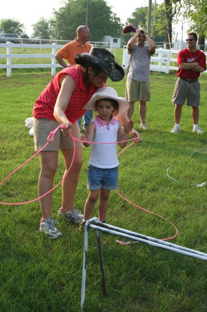 Mother daughter roping