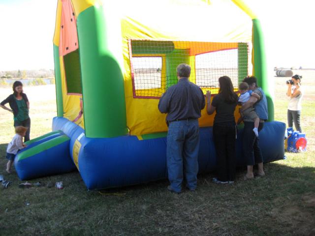 Bouncy house audience
