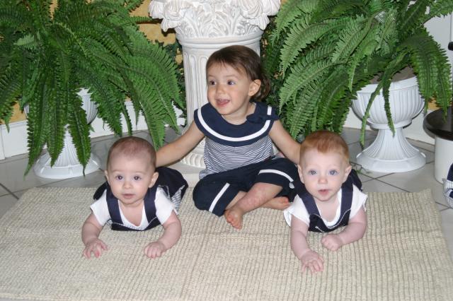 Hey, Gracie, stop looking at Nanna shaking the rattle!