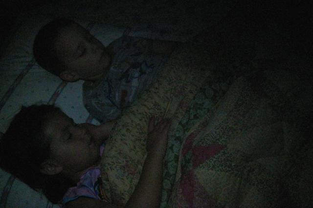 Somehow, Gracie and Tyler ended up in the same bed