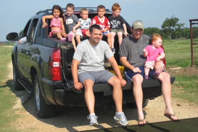 Cantrell caravan down to the river