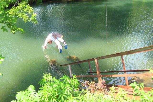 Luckily, Kyle lived to tell the story of this jump