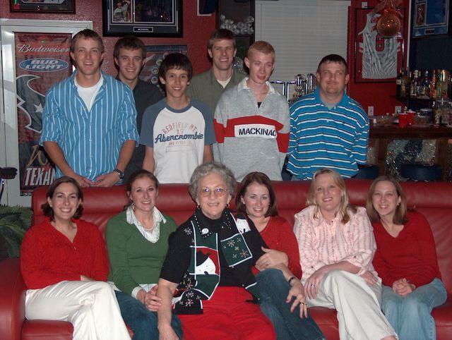 All the cousins & Grandma