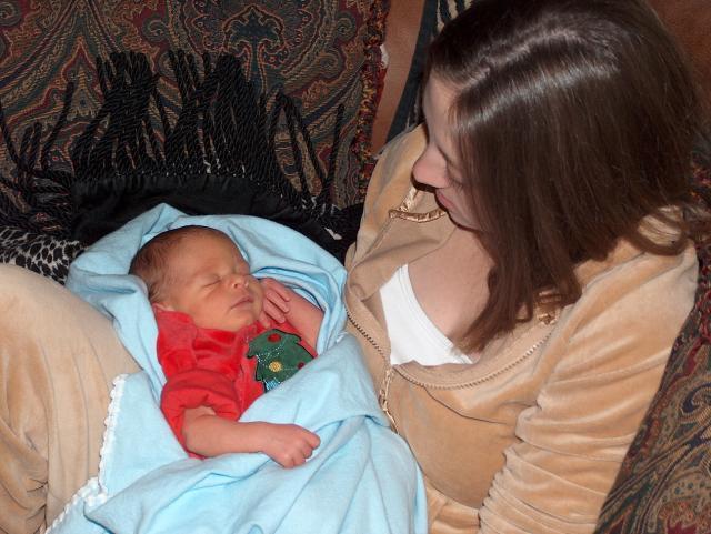 Ty taking a Christmas nap