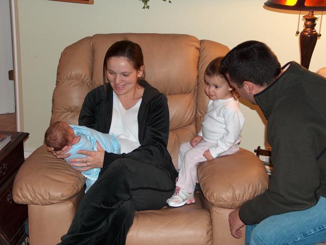 Gracie loves baby Ty!