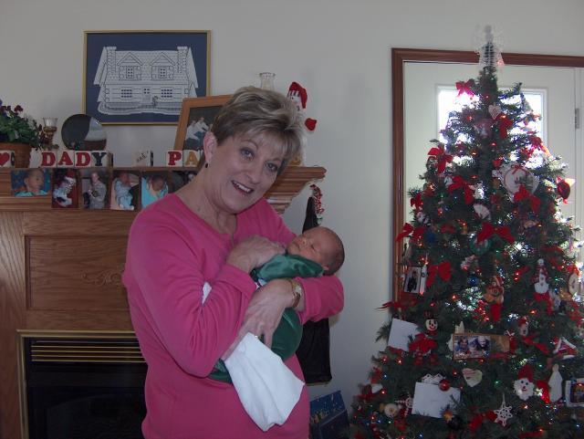Ty's first Christmas morning at Gammy's!