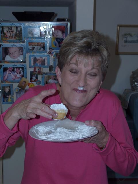 Gammy, you have a little something on your lip there...