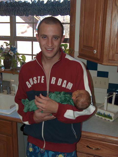 Look, Uncle John's awake now!