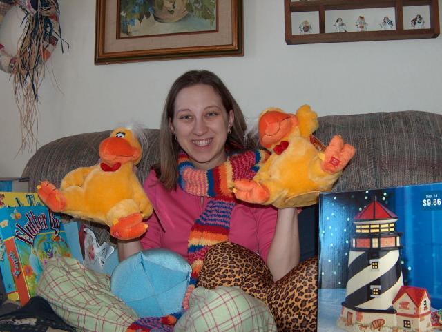 Somehow, we ended up with two Chicken Dance toys!