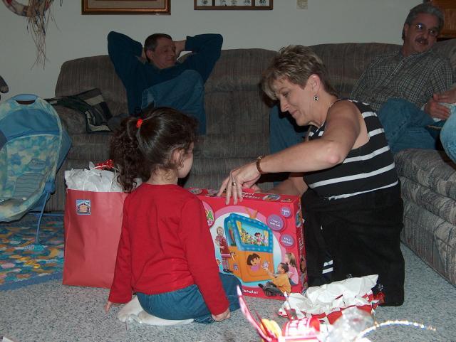 It's a Dora the Explorer puppet theater!