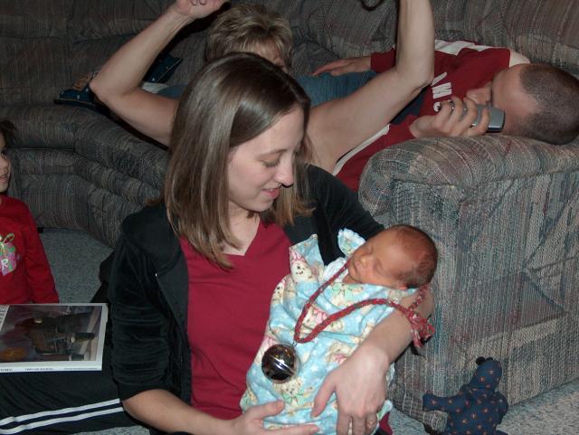 Gammy's still ringing that darn bell. It's a good thing Ty's a heavy sleeper!