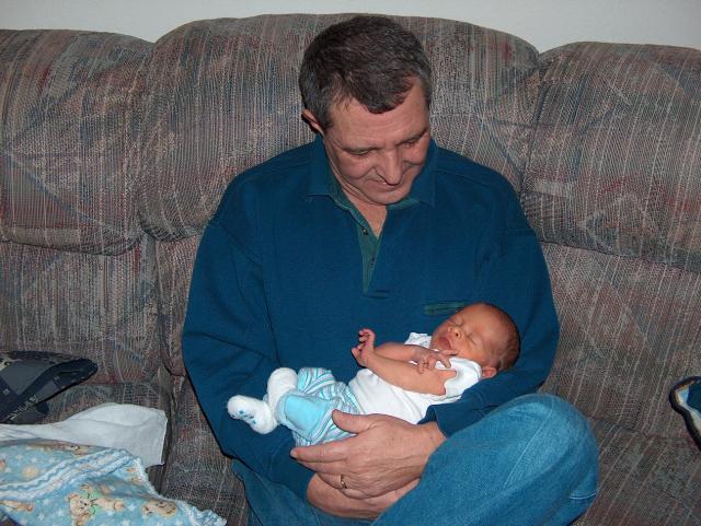 Ty loves being in Papa Joe's arms!