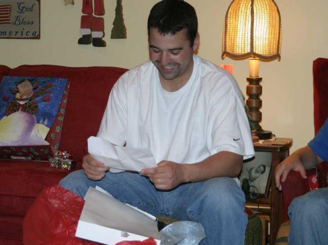 Wow, look, it's a picture of a present! Good gift, Kyle!