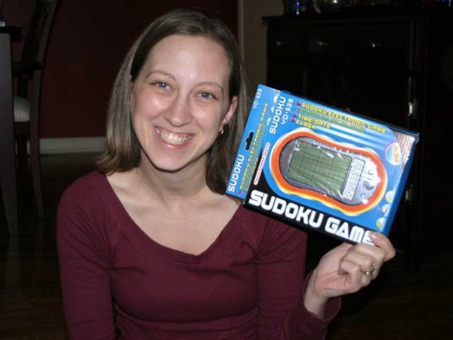 Yes, I'm a nerd -- I like sudoku!