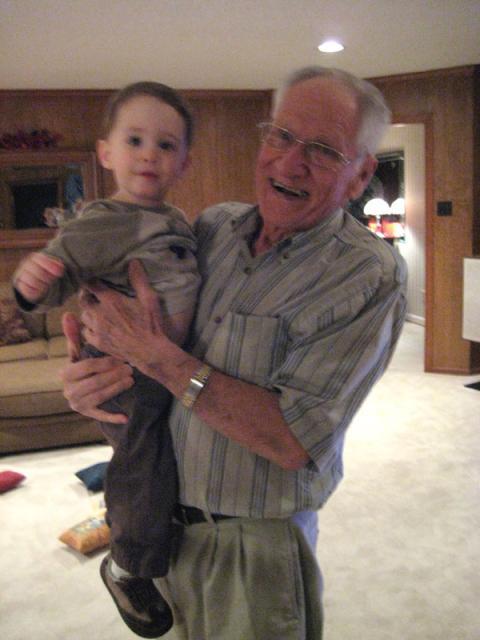 Grandpa hug