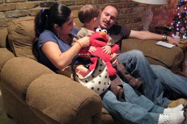 Watch out, you're getting a little too close to Elmo!