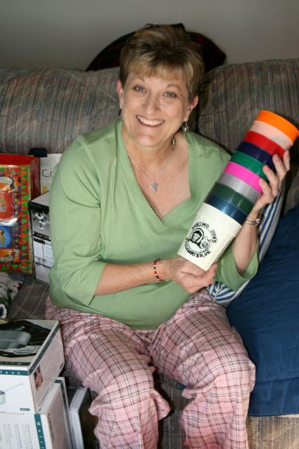 A new stack of Joe's cups to replace all the ones that have wandered away