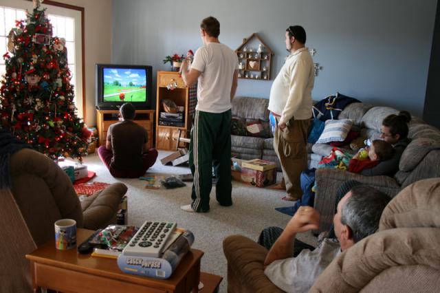 Trying out a new Wii game