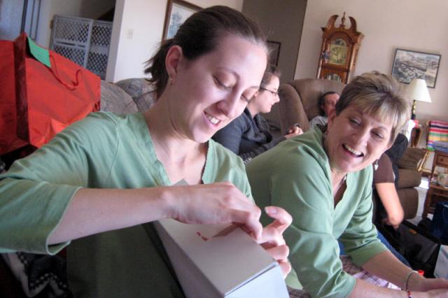 I finally put down the camera and opened my presents