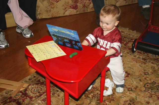 Sam, future concert pianist