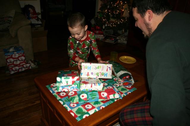 And he brought presents, too!