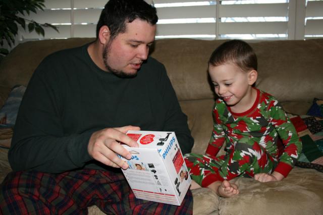 Daddy's explanation of a webcam is funny, apparently.