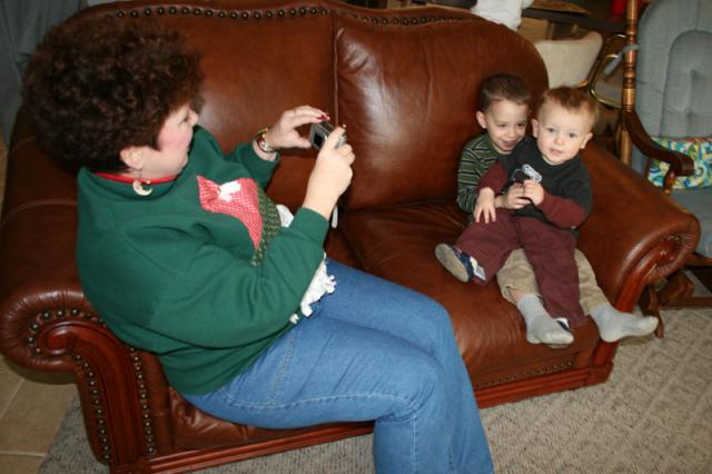 Say cheese, Tyler and Sam!