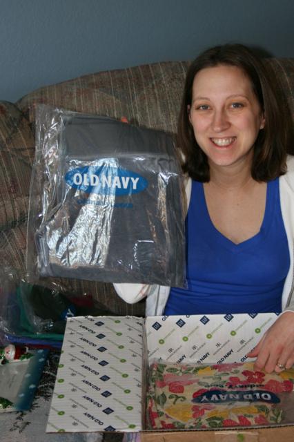 Yay, a box o' Old Navy!
