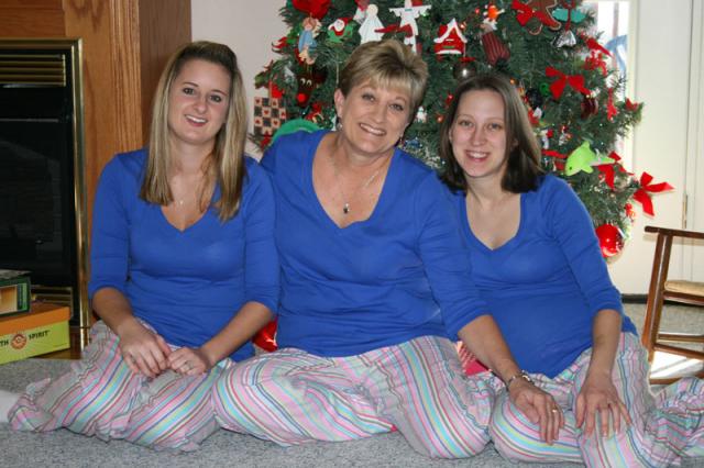 Our matching Christmas PJs