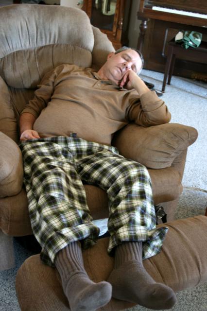 And somebody's already taking his Christmas nap