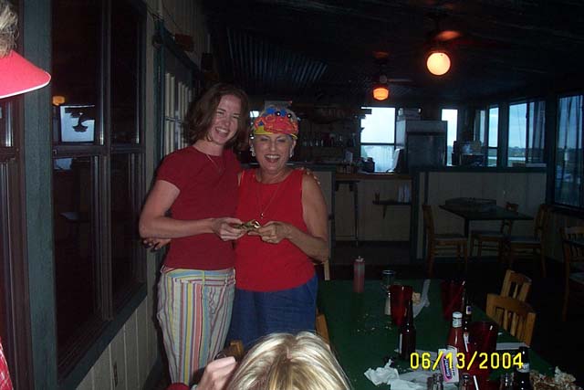 Jenna Handing Over the Trophy to Bebe