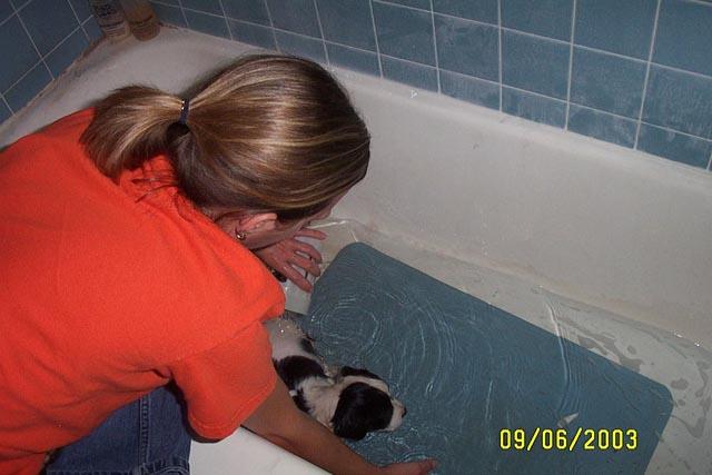 Rinsing off the Soap